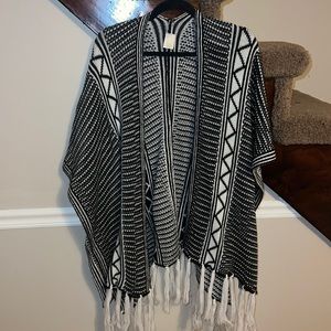 Black and white kimono